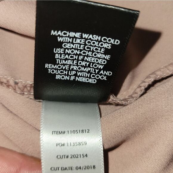 Torrid Harper Georgette Pullover 3/4 Sleeve Blouse Pink Rose Blush Mauve 00 - Picture 12 of 13